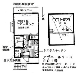 アヴニールY・Kの物件間取画像